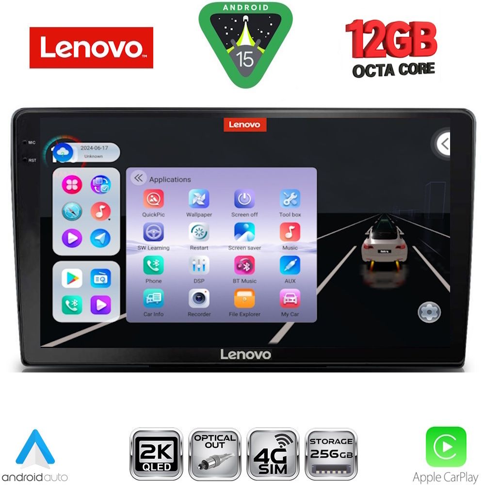 Βλησαρούλης Car Center - LENOVO SSZ 12722_CPA (9inc) MULTIMEDIA TABLET for TOYOTA LANDCRUISER mod. 1998-2003