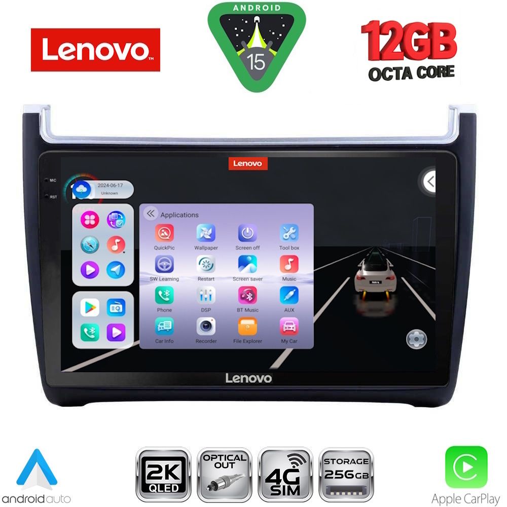 Βλησαρούλης Car Center - LENOVO SSZ 12757_CPA (9inc) MULTIMEDIA TABLET for VW POLO mod. 2014-2017