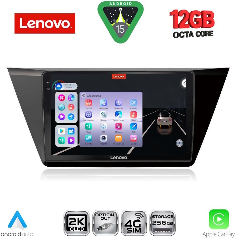 Βλησαρούλης Car Center - LENOVO SSZ 12769_CPA (10inc) MULTIMEDIA TABLET for VW TOURAN mod. 2016-2026