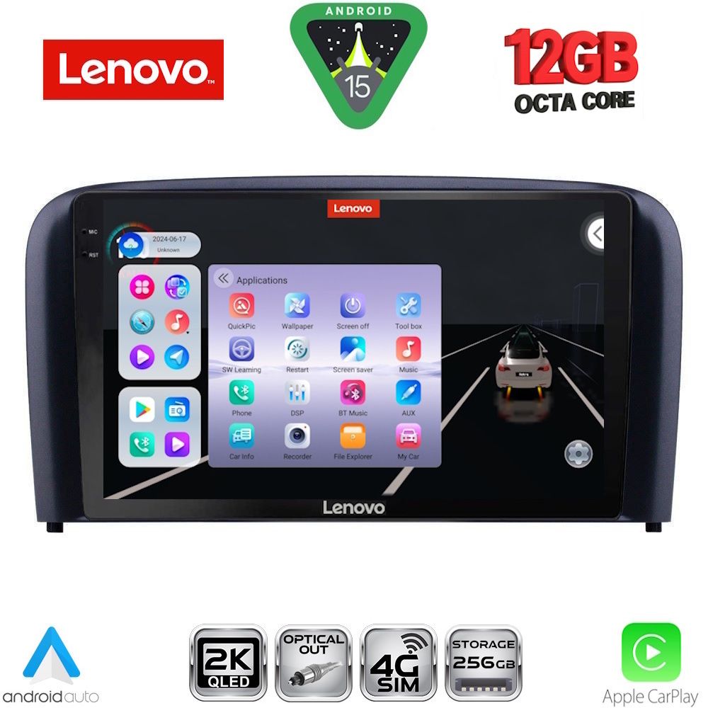 Βλησαρούλης Car Center - LENOVO SSZ 12786_CPA (9inc) MULTIMEDIA TABLET for VOLVO S80 mod. 1998-2006