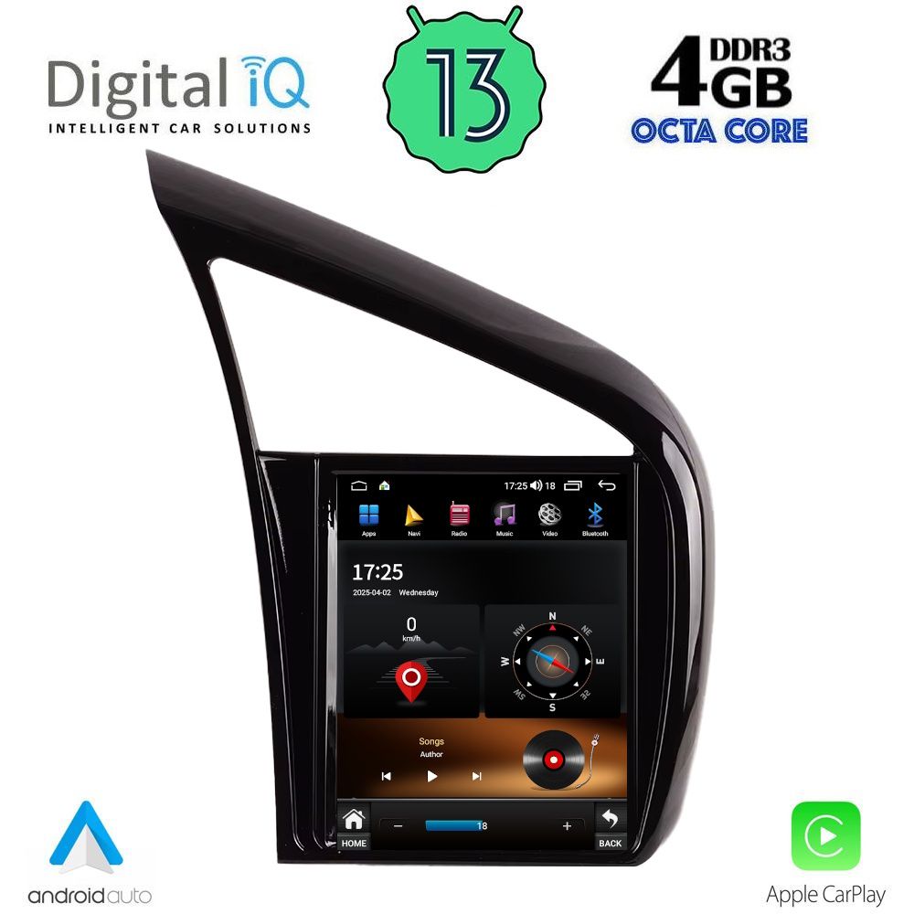 Βλησαρούλης Car Center - DIGITAL IQ TPF 1803_CPA (9.7inc) MULTIMEDIA TABLET TESLA for AUDI R8 mod. 2006-2015