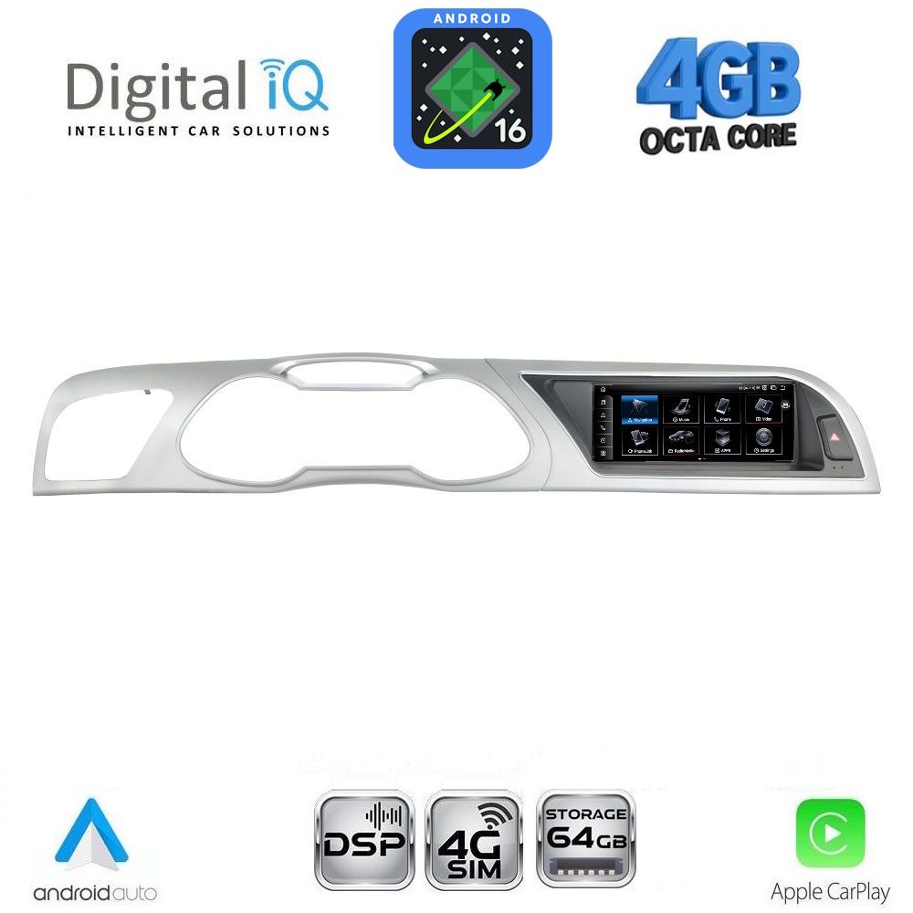 Βλησαρούλης Car Center - DIGITAL IQ TPG 15919_CPA (8.8inc) MULTIMEDIA SYSTEM for AUDI A4 mod. 2012-2016