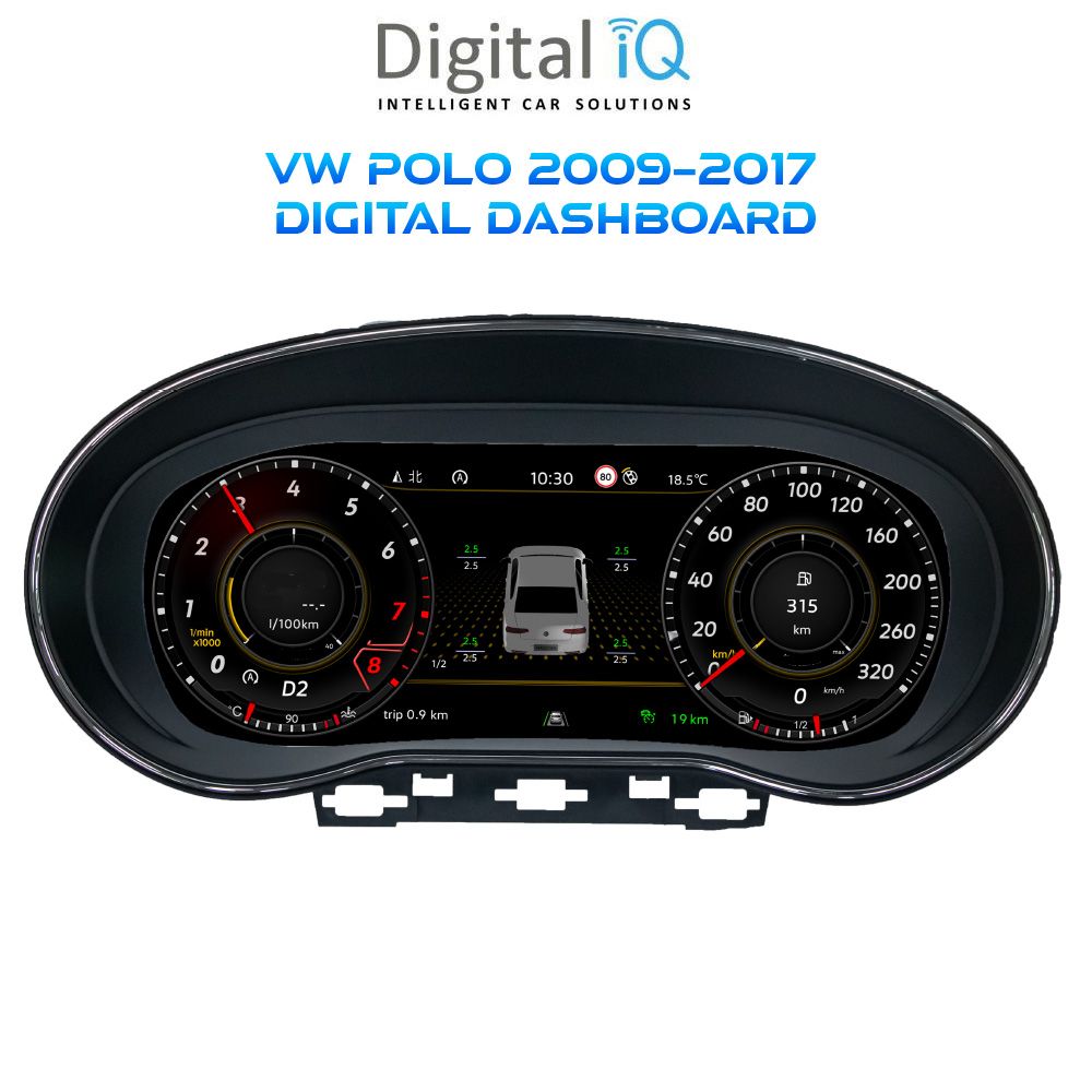 Βλησαρούλης Car Center - DIGITAL IQ DYL 757_DC (10.25") DIGITAL INSTRUMENT CLUSTER for VW POLO mod. 2009-2017 with HDMI input
