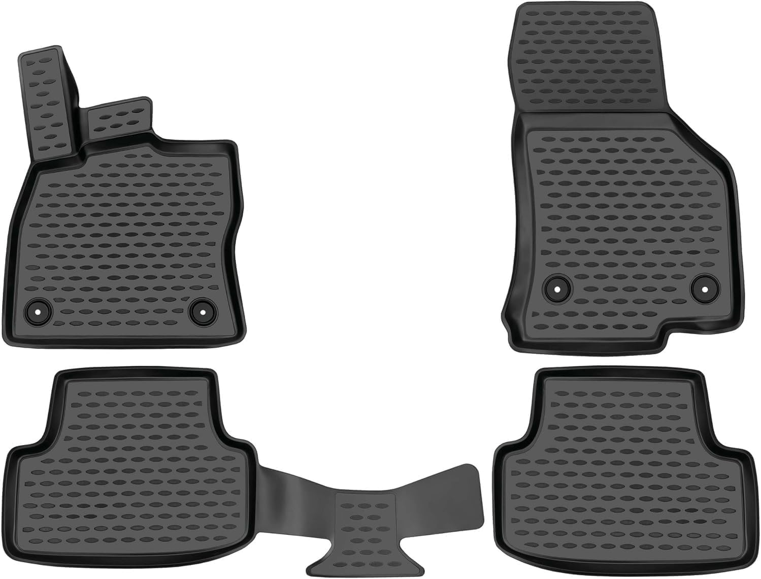 Βλησαρούλης Car Center - Novline - Πατάκια σε Σκαφη Element 3D για VW Golf VII SportWagon (AU) 04/2013 > 2020 5πορτο από TPE Λάστιχο σε Μαύρο Χρώμα - 4 τεμ. (ELEMENT3D5156210K/NV)