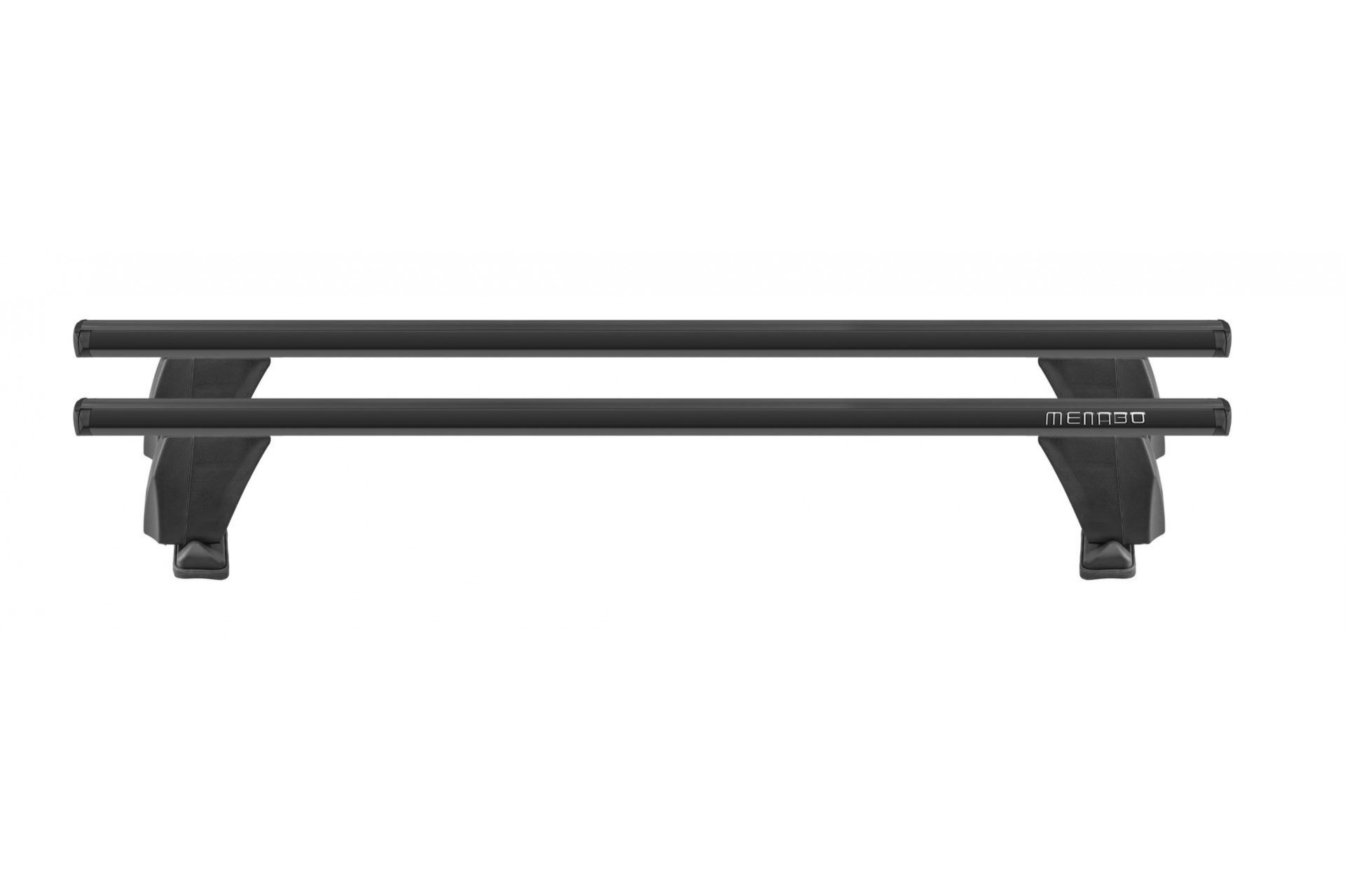 Βλησαρούλης Car Center - ΜΠΑΡΕΣ ΟΡΟΦΗΣ ΑΛΟΥΜΙΝΙΟΥ DELTA L BLACK 141 cm ROOF RACK ΣΕΤ ΣΕ ΜΑΥΡΟ ΧΡΩΜΑ ΜΕ ΠΡΟΣΤΑΤΕΥΤΙΚΑ ΚΑΠΑΚΙΑ ΑΚΡΩΝ ΓΙΑ ΑΠΛΗ ΟΡΟΦΗ MENABO - 2 ΤΕΜ.
