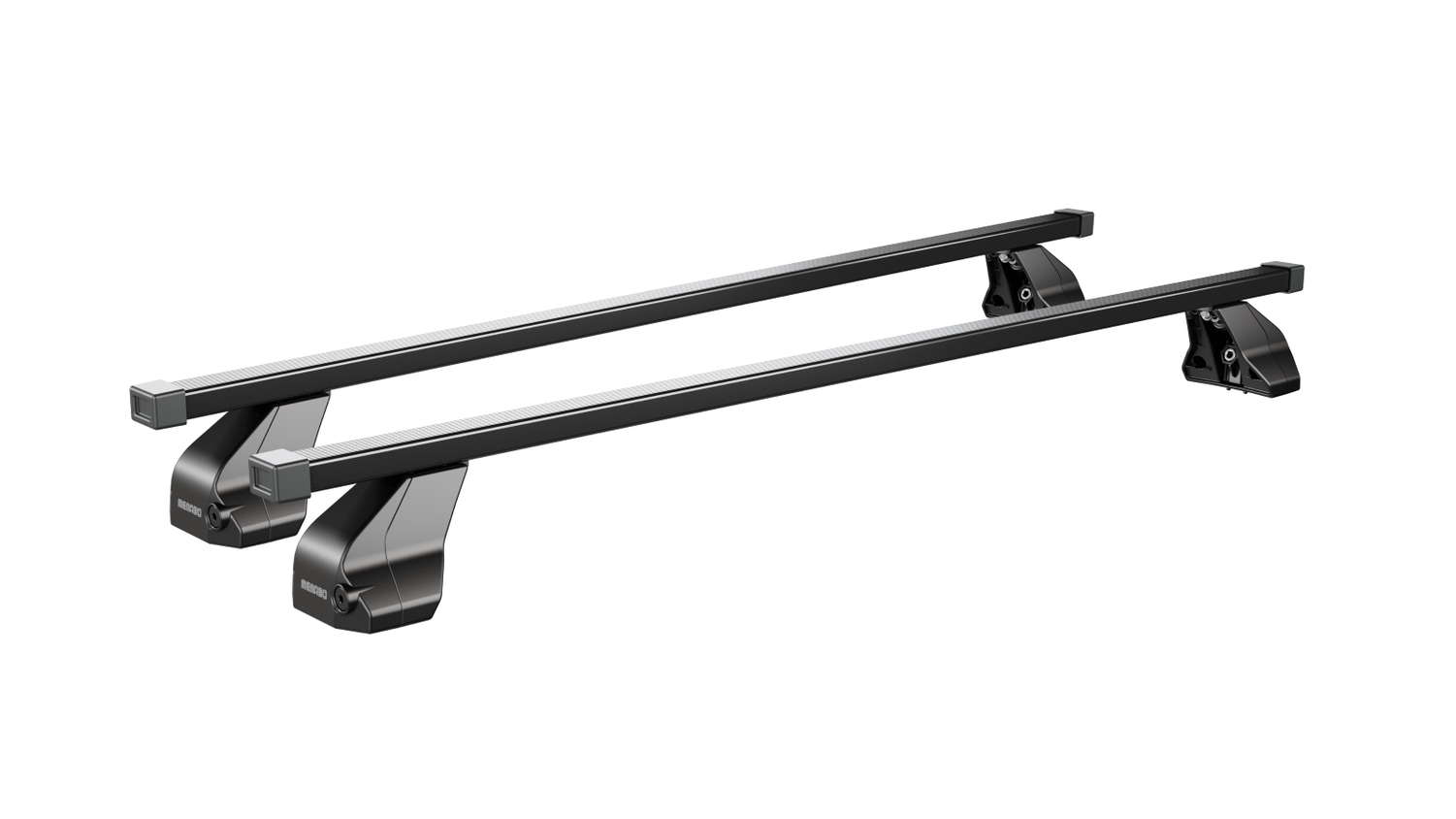 Βλησαρούλης Car Center - ΜΠΑΡΕΣ ΟΡΟΦΗΣ ΣΙΔΗΡΟΥ OMEGA MEDIUM 112 cm ΜΕ ΚΑΠΑΚΙΑ ΣΕ ΜΑΥΡΟ ΧΡΩΜΑ ΓΙΑ ΑΠΛΗ ΟΡΟΦΗ MENABO - 2 ΤΕΜ.