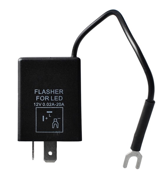 Βλησαρούλης Car Center - LED FLASHER (ΦΛΑΣΙΕΡΑ) 8 ΕΠΑΦΩΝ (L+-) 30x30x30mm  M-TECH - 1ΤΕΜ.