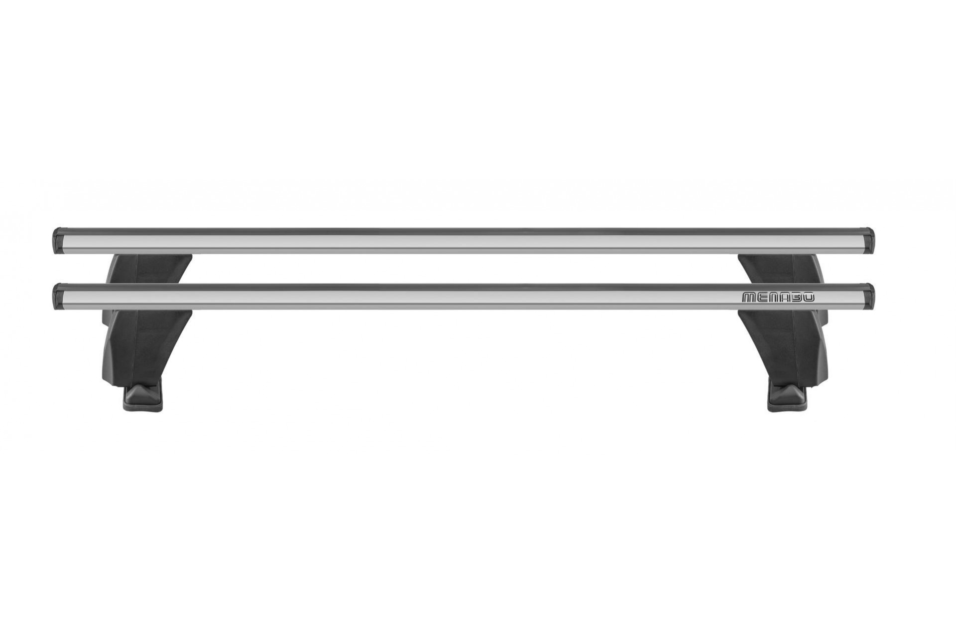 Βλησαρούλης Car Center - ΜΠΑΡΕΣ ΟΡΟΦΗΣ ΑΛΟΥΜΙΝΙΟΥ DELTA M SILVER 123 cm ROOF RACK ΣΕΤ ΣΕ ΑΣΗΜΙ ΧΡΩΜΑ ΜΕ ΠΡΟΣΤΑΤΕΥΤΙΚΑ ΚΑΠΑΚΙΑ ΑΚΡΩΝ ΓΙΑ ΑΠΛΗ ΟΡΟΦΗ MENABO - 2 ΤΕΜ.
