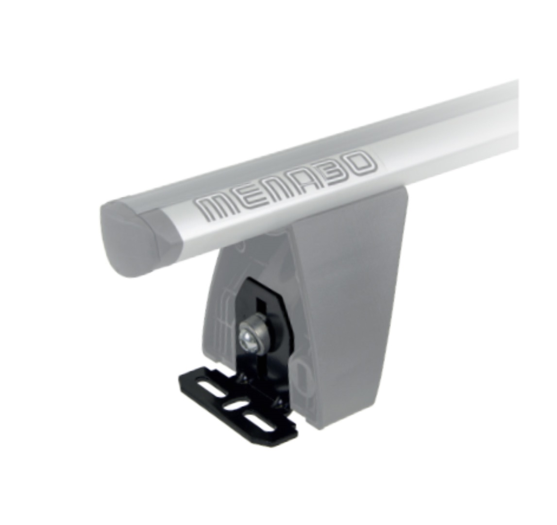 Βλησαρούλης Car Center - MENABO DLFIX201FP KIT TYPE FP ΑΚΡΑ (ΠΟΔΙΑ) ΓΙΑ ΜΠΑΡΕΣ ΟΡΟΦΗΣ DELTA / OMEGA BLACK / SILVER - 1 ΣΕΤ (10490/MB)