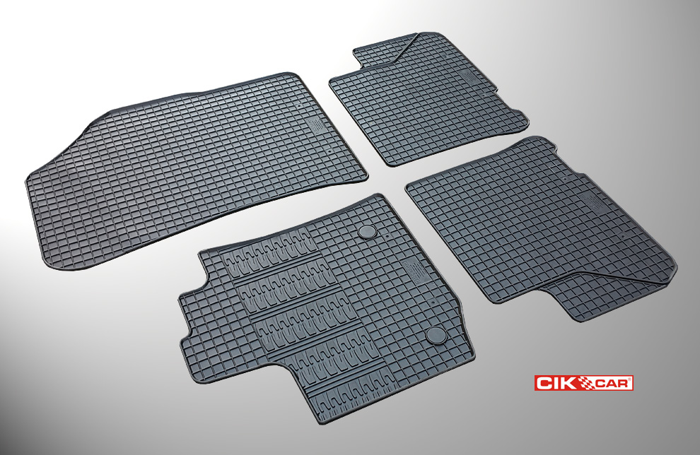 Βλησαρούλης Car Center - Cik - ΠΑΤΑΚΙΑ ΑΥΤΟΚΙΝΗΤΟΥ ΑΠΟ ΛΑΣΤΙΧΟ ΓΙΑ DACIA DOKKER 2012-2021 / DACIA LODGY 2012+ ΣΕ ΜΑΥΡΟ ΧΡΩΜΑ ΜΕ ΚΟΥΜΠΩΜΑΤΑ - 4 ΤΕΜ. (RM.DAC.0002/CK)