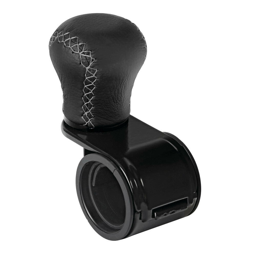 Βλησαρούλης Car Center - ΤΕΜΠΕΛΗΣ ΤΙΜΟΝΙΟΥ ΠΕΡΙΣΤΡΕΦΟΜΕΝΟΣ ΔΕΡΜΑΤΙΝΟΣ ΜΑΥΡΟΣ ΜΕ ΓΚΡΙ ΡΑΦΗ 20-40mm REVOLVE LAMPA - 1ΤΕΜ