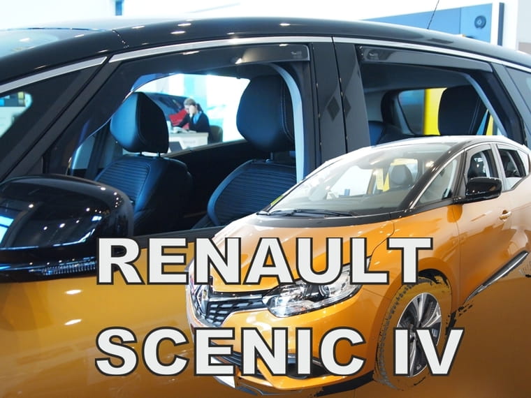 Βλησαρούλης Car Center - ΑΝΕΜΟΘΡΑΥΣΤΕΣ ΓΙΑ RENAULT SCENIC 5D 2017+ ΣΕΤ ΑΥΤΟΚΙΝΗΤΟΥ ΑΠΟ ΕΥΚΑΜΠΤΟ ΦΙΜΕ ΠΛΑΣΤΙΚΟ HEKO - 4 ΤΕΜ.