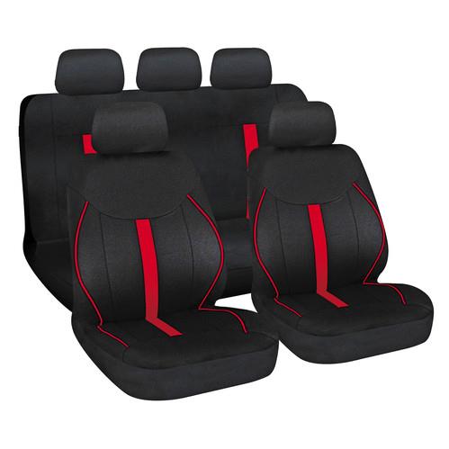 Βλησαρούλης Car Center - ΚΑΛΥΜΜΑΤΑ ΚΑΘΙΣΜΑΤΩΝ SPEED FASHION-TREND SERIES ΣΕΤ ΜΑΥΡΟ/ΚΟΚΚΙΝΟ
