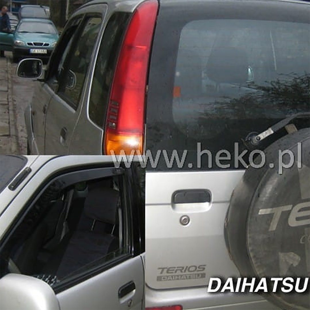 Βλησαρούλης Car Center - ΑΝΕΜΟΘΡΑΥΣΤΕΣ ΓΙΑ DAIHATSU TERIOS 5D 1998-2005 ΖΕΥΓΑΡΙ ΑΠΟ ΕΥΚΑΜΠΤΟ ΦΙΜΕ ΠΛΑΣΤΙΚΟ HEKO - 2 ΤΕΜ.