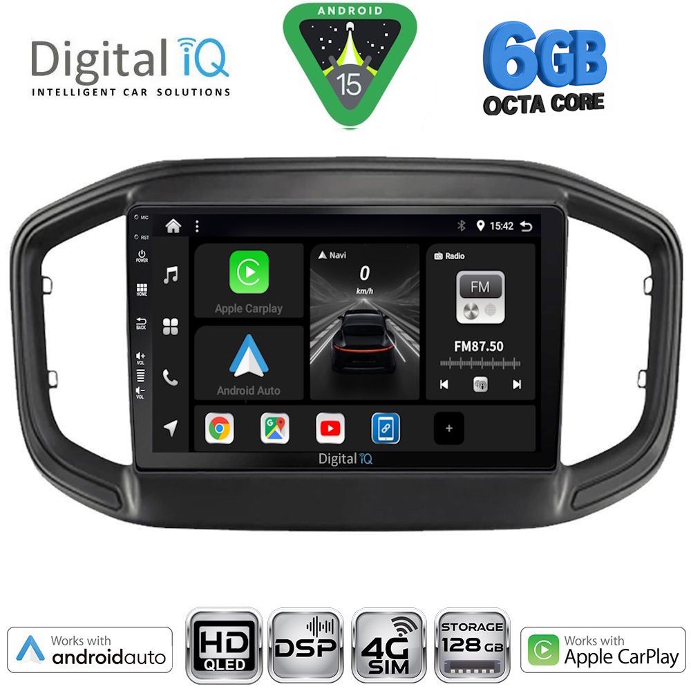 Βλησαρούλης Car Center - DIGITAL IQ BXF 17147_CPAA (9inc) MULTIMEDIA TABLET for FIAT STRADA mod. 2020-2026