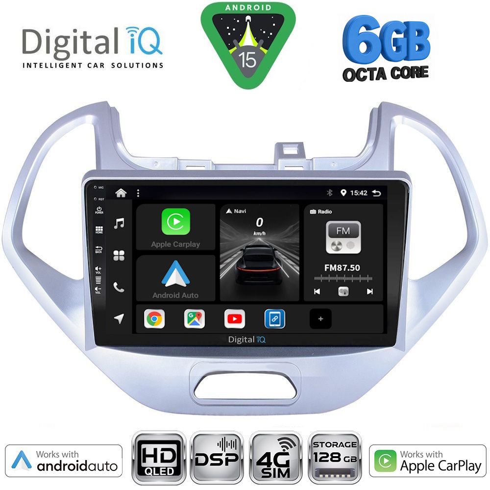 Βλησαρούλης Car Center - DIGITAL IQ BXF 17167LO_CPAA (9inc) MULTIMEDIA TABLET for FORD KA mod. 2017-2023