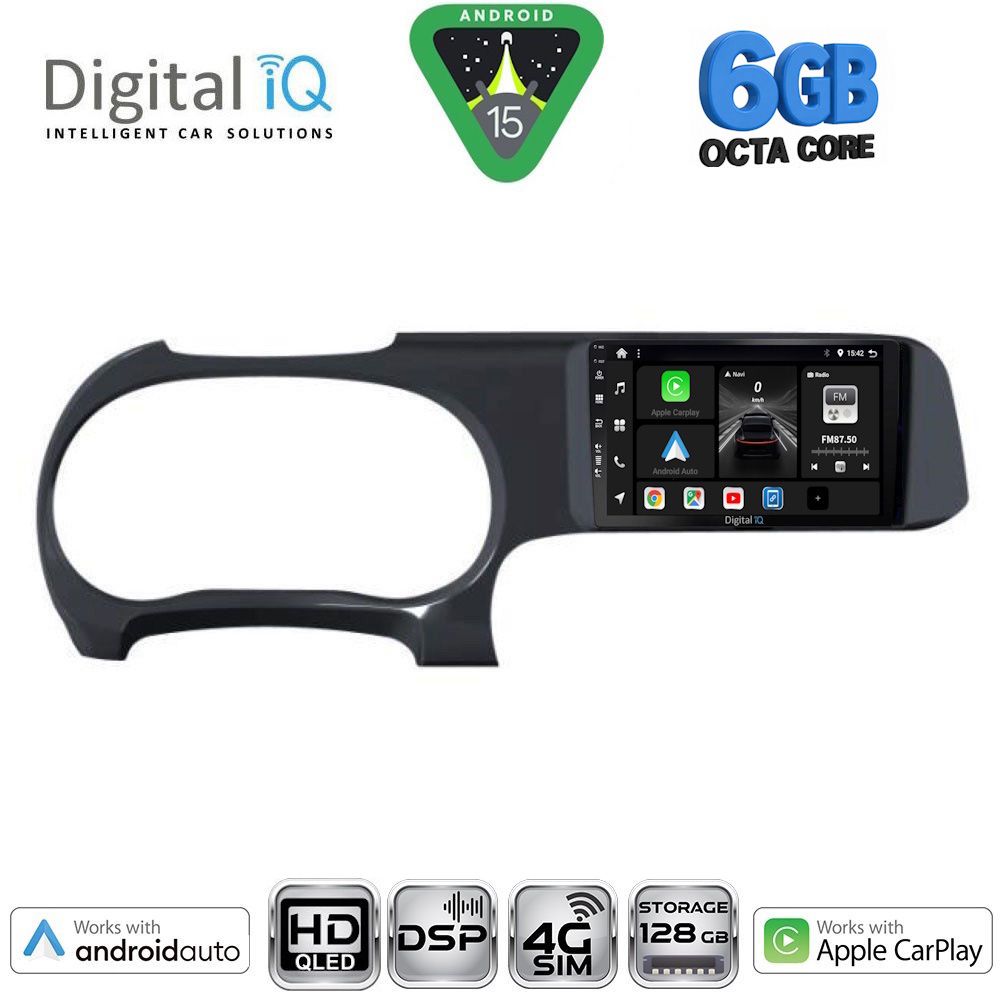 Βλησαρούλης Car Center - DIGITAL IQ BXF 17225_CPAA (9inc) MULTIMEDIA TABLET for HYUNDAI i10 mod. 2020-2026