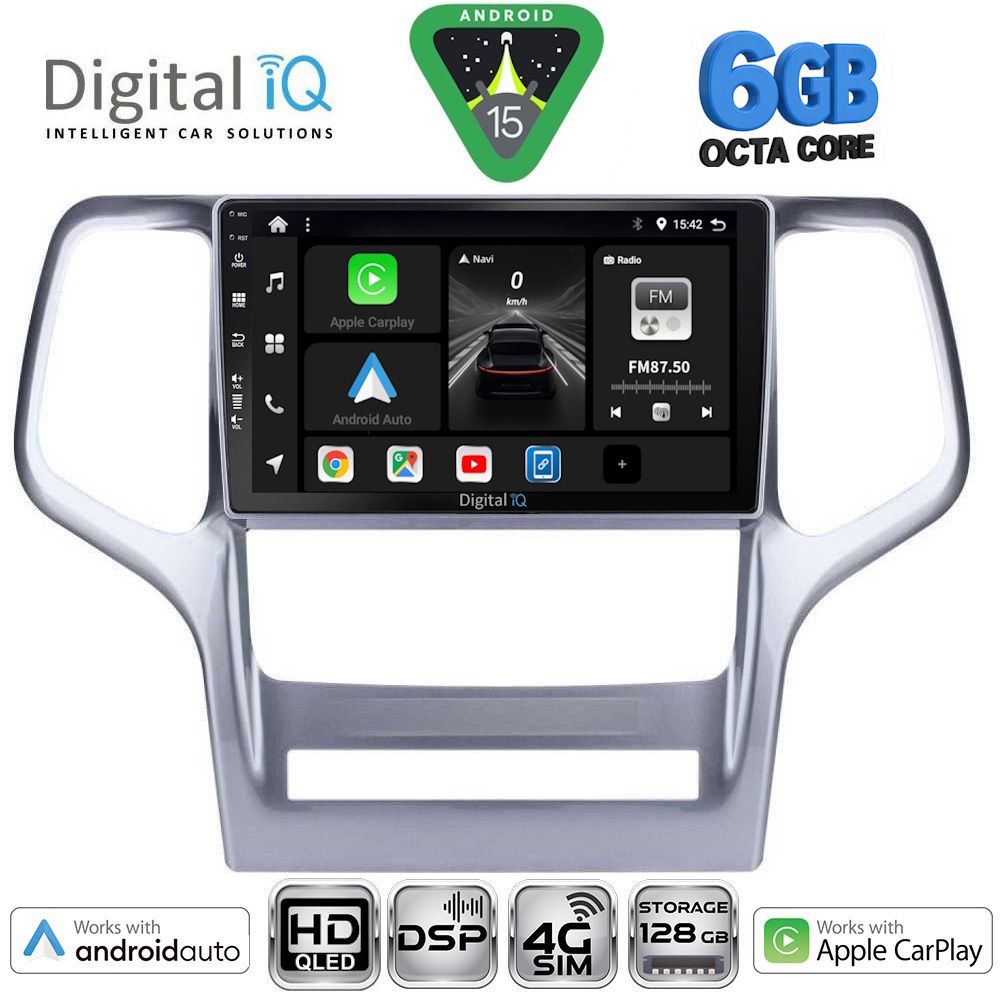 Βλησαρούλης Car Center - DIGITAL IQ BXF 17282_CPAA (9inc) MULTIMEDIA TABLET for JEEP GRAND CHEROKEE mod. 2011-2014