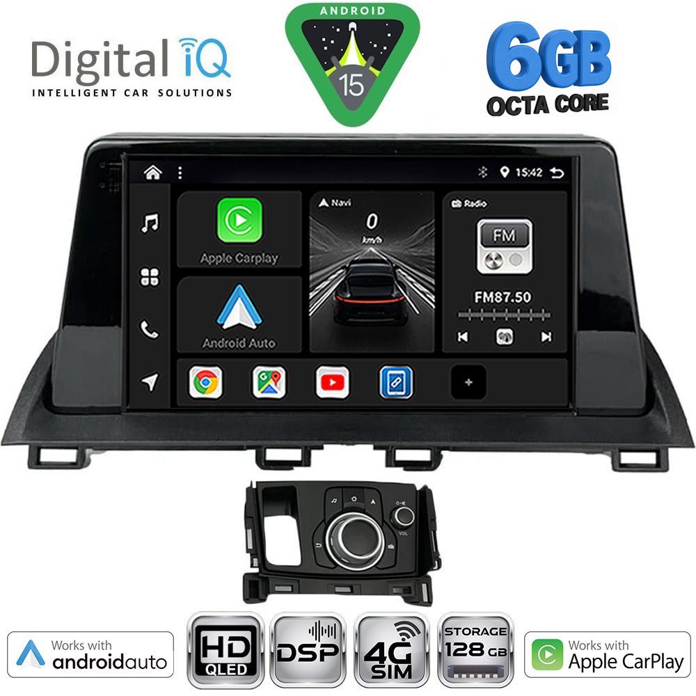 Βλησαρούλης Car Center - DIGITAL IQ BXF 17386_CPAA (9inc) MULTIMEDIA TABLET for MAZDA CX4 mod. 2016-2025
