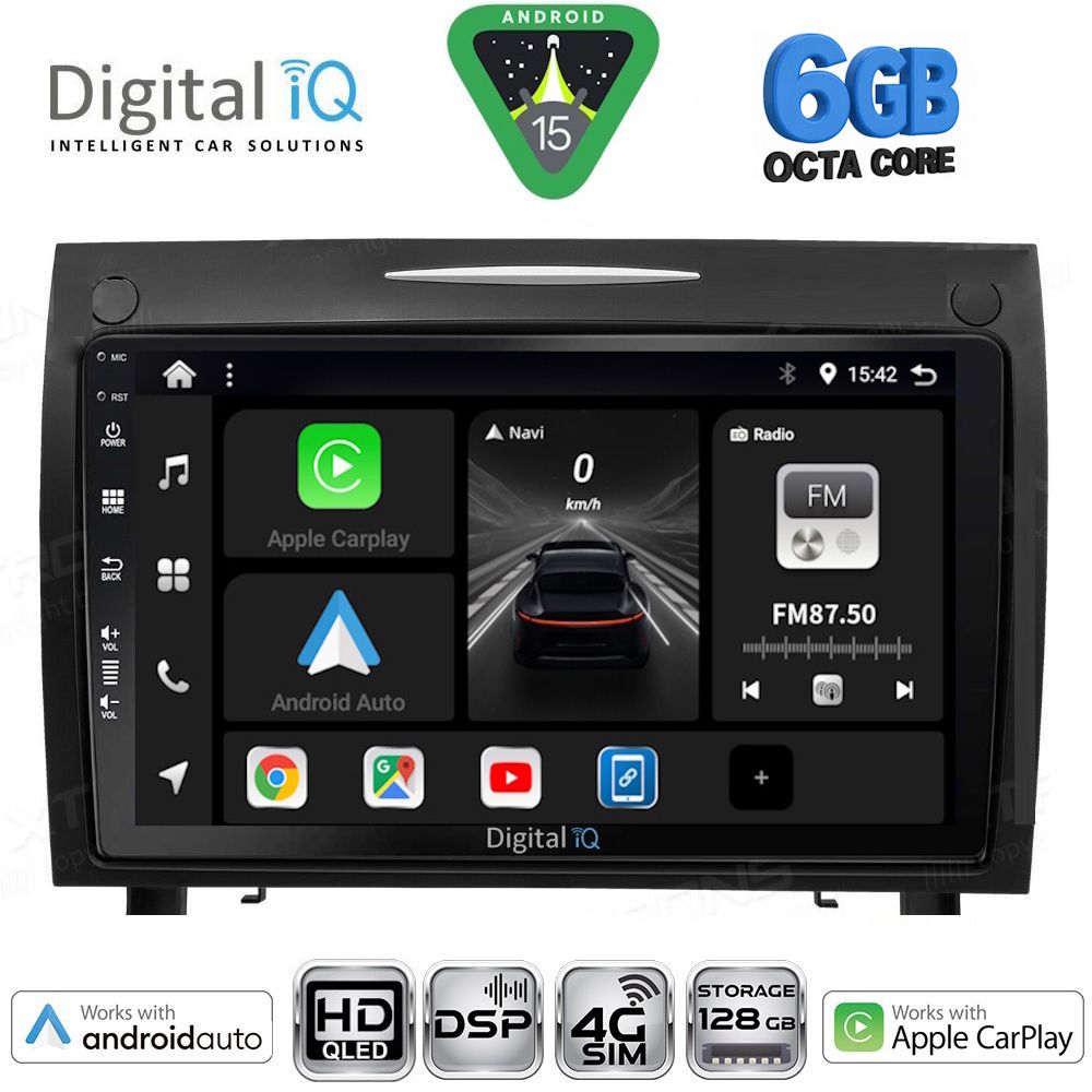 Βλησαρούλης Car Center - DIGITAL IQ BXF 17419_CPAA (9inc) MULTIMEDIA TABLET for MERCEDES SLK R171 mod. 2004-2010