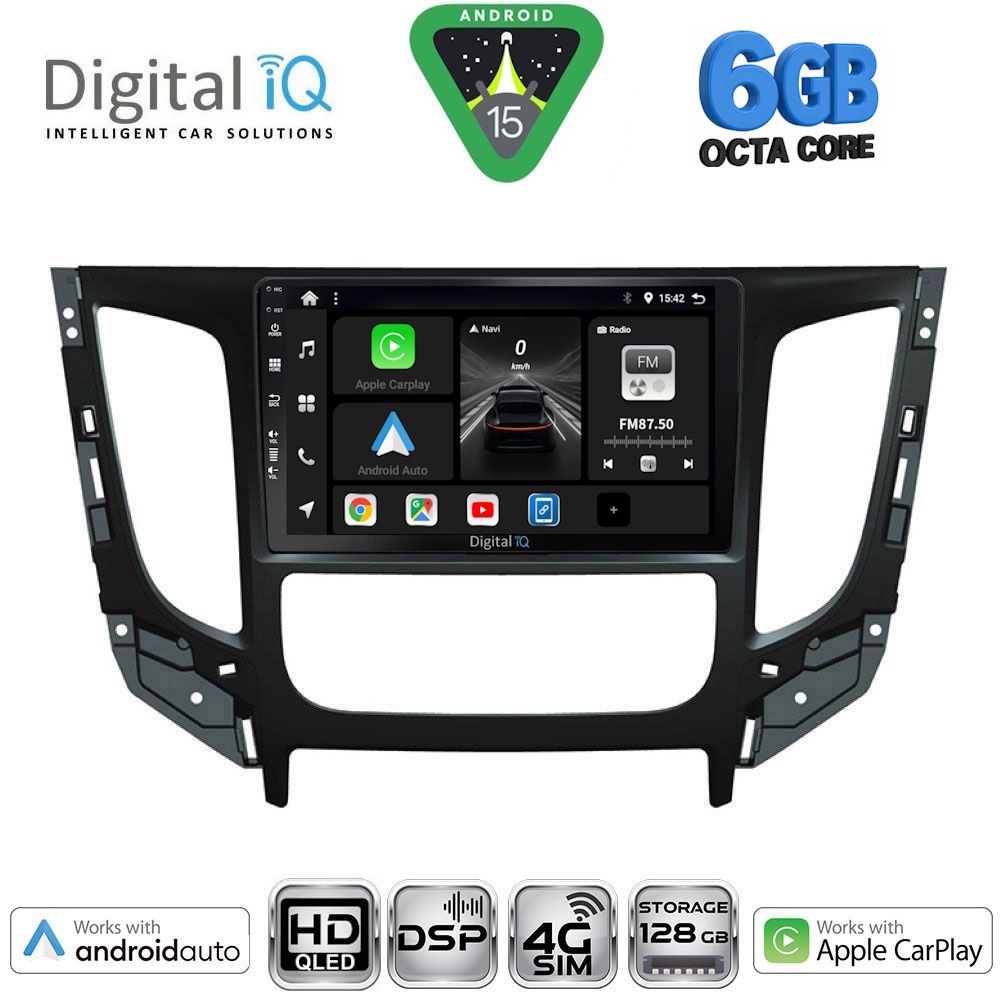 Βλησαρούλης Car Center - DIGITAL IQ BXF 17437_CPA CLIMA (9inc) MULTIMEDIA TABLET for MITSUBISHI L200 mod. 2015-2019 with CLIMA