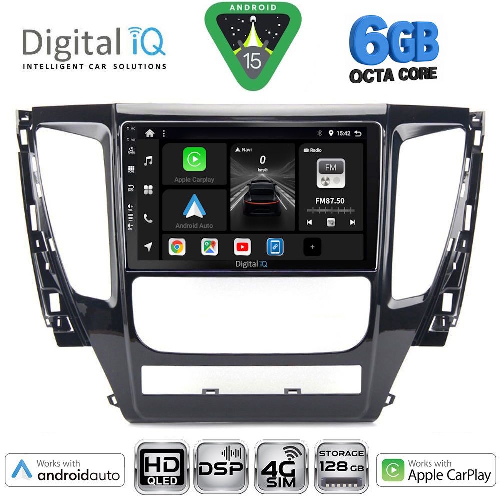 Βλησαρούλης Car Center - DIGITAL IQ BXF 17447A_CPAA (9inc) MULTIMEDIA TABLET for MITSUBISHI PAJERO mod. 2013-2020