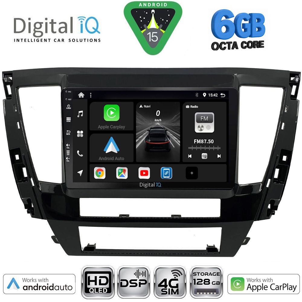 Βλησαρούλης Car Center - DIGITAL IQ BXF 17447S_CPAA (9inc) MULTIMEDIA TABLET for MITSUBISHI PAJERO SPORT mod. 2020-2026