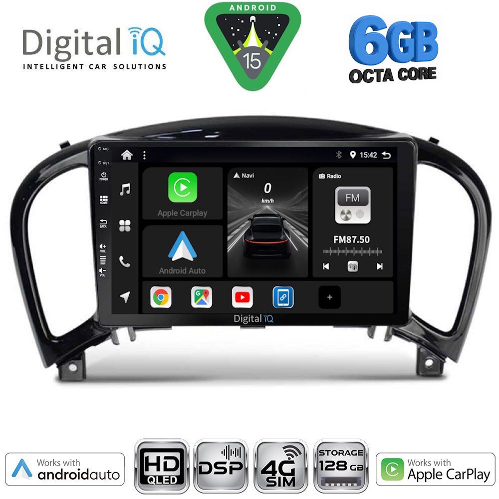 Βλησαρούλης Car Center - DIGITAL IQ BXF 17452_CPAA (9inc) MULTIMEDIA TABLET for NISSAN JUKE mod. 2009-2020