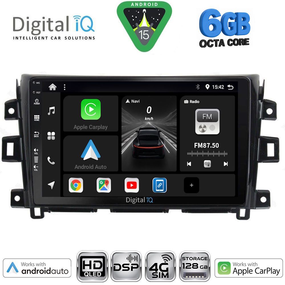 Βλησαρούλης Car Center - DIGITAL IQ BXF 17456_CPAA (10inc) MULTIMEDIA TABLET for NISSAN NAVARA mod. 2016-2025