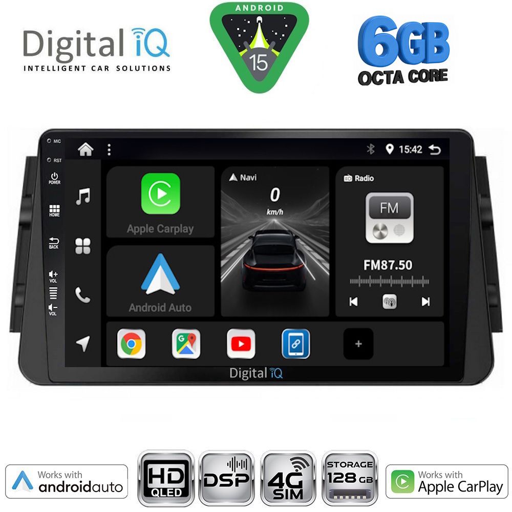 Βλησαρούλης Car Center - DIGITAL IQ BXF 17460_CPAA (9inc) MULTIMEDIA TABLET for NISSAN MICRA mod. 2017-2025