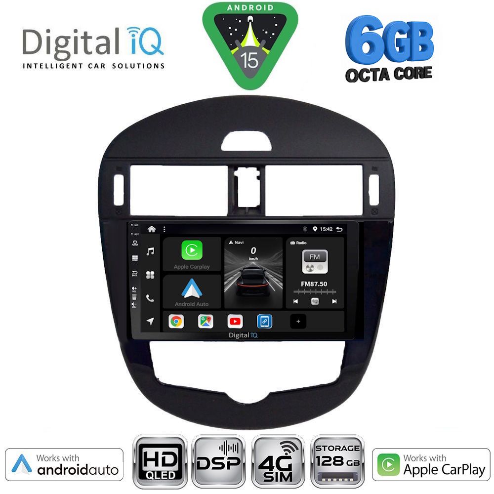 Βλησαρούλης Car Center - DIGITAL IQ BXF 17470CL_CPAA (9inc) MULTIMEDIA TABLET for NISSAN PULSAR mod. 2014-2020 with CLIMA