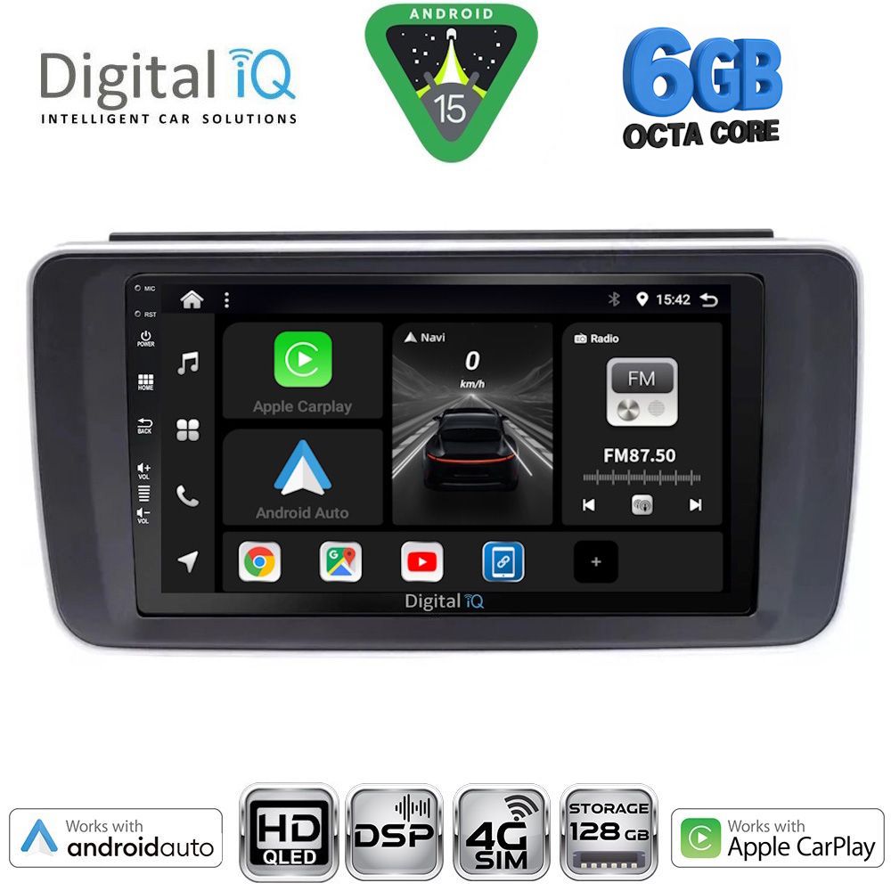 Βλησαρούλης Car Center - DIGITAL IQ BXF 17473_CPAA (9inc) MULTIMEDIA TABLET for NISSAN LEAF mod. 2018-2026