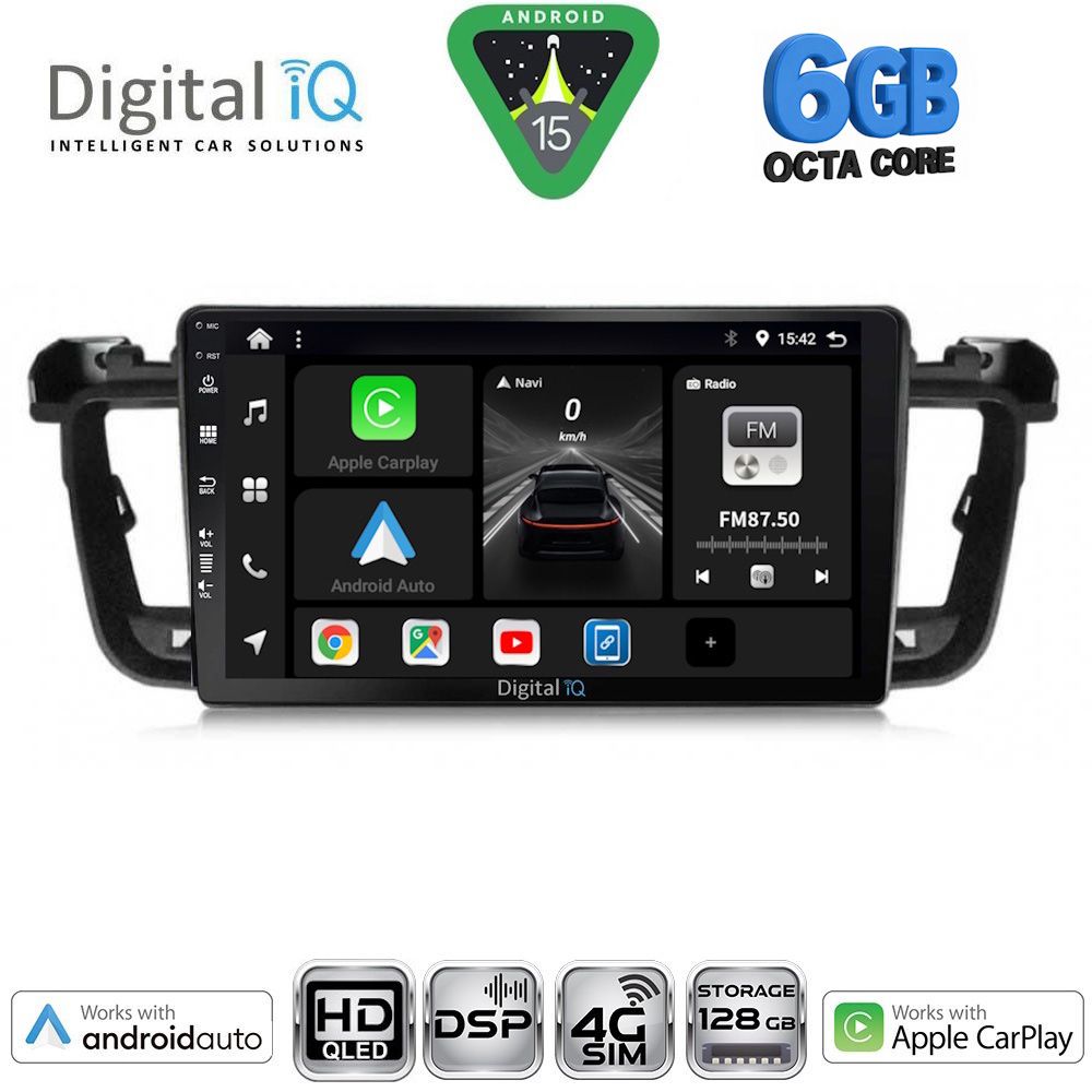 Βλησαρούλης Car Center - DIGITAL IQ BXF 17518_CPAA (9inc) MULTIMEDIA TABLET for PEUGEOT 508 mod. 2010-2016