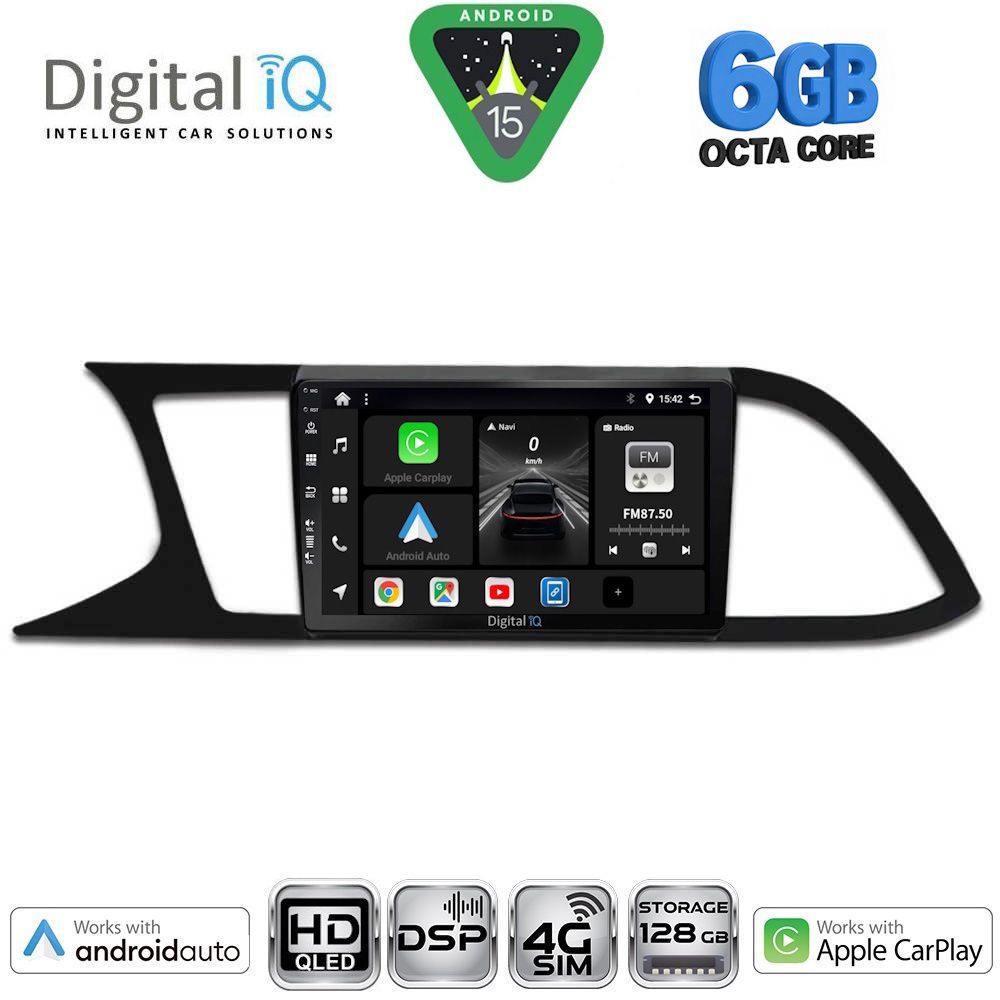 Βλησαρούλης Car Center - DIGITAL IQ BXF 17575_CPAA (9inc) MULTIMEDIA TABLET for SEAT LEON mod. 2012-2021
