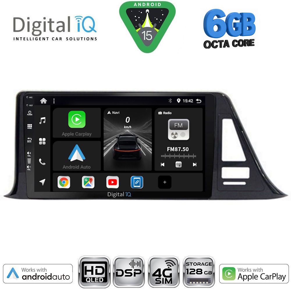 Βλησαρούλης Car Center - DIGITAL IQ BXF 17709_CPAA (9inc) MULTIMEDIA TABLET for TOYOTA CH-R mod. 2017-2023