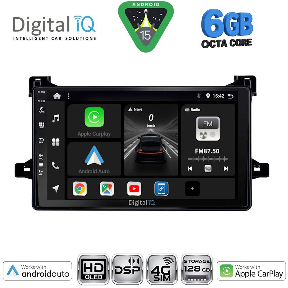 Βλησαρούλης Car Center - DIGITAL IQ BXF 17727_CPAA (9inc) MULTIMEDIA TABLET for TOYOTA PRIUS mod. 2016-2020