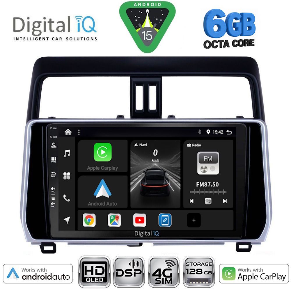 Βλησαρούλης Car Center - DIGITAL IQ BXF 17739_CPAA (10inc) MULTIMEDIA TABLET for TOYOTA LAND CRUISER mod. 2019-2023