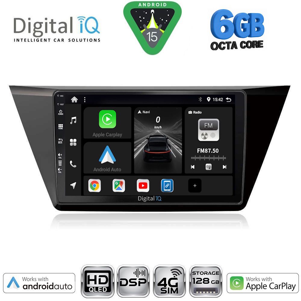 Βλησαρούλης Car Center - DIGITAL IQ BXF 17769_CPAA (10inc) MULTIMEDIA TABLET for VW TOURAN mod. 2016-2026
