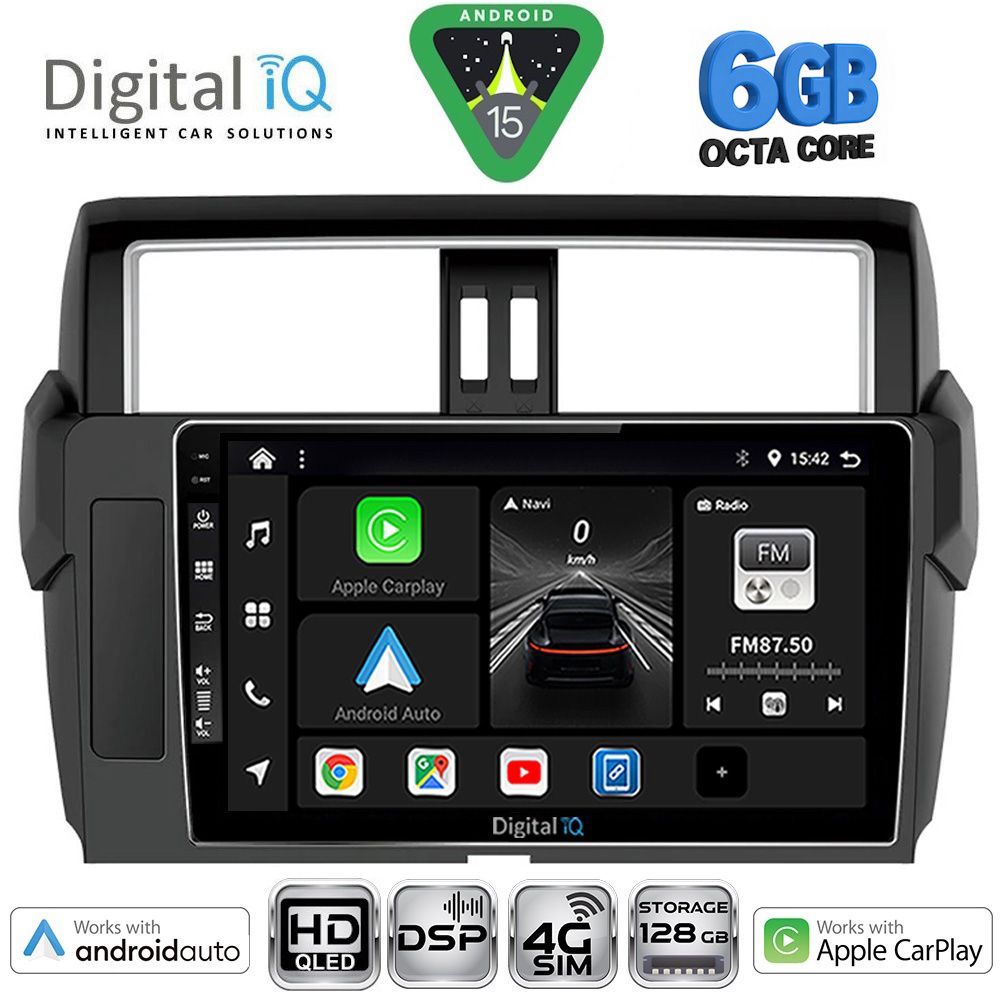 Βλησαρούλης Car Center - DIGITAL IQ BXF 17777_CPAA (10inc) MULTIMEDIA TABLET for TOYOTA PRADO mod. 2014-2017