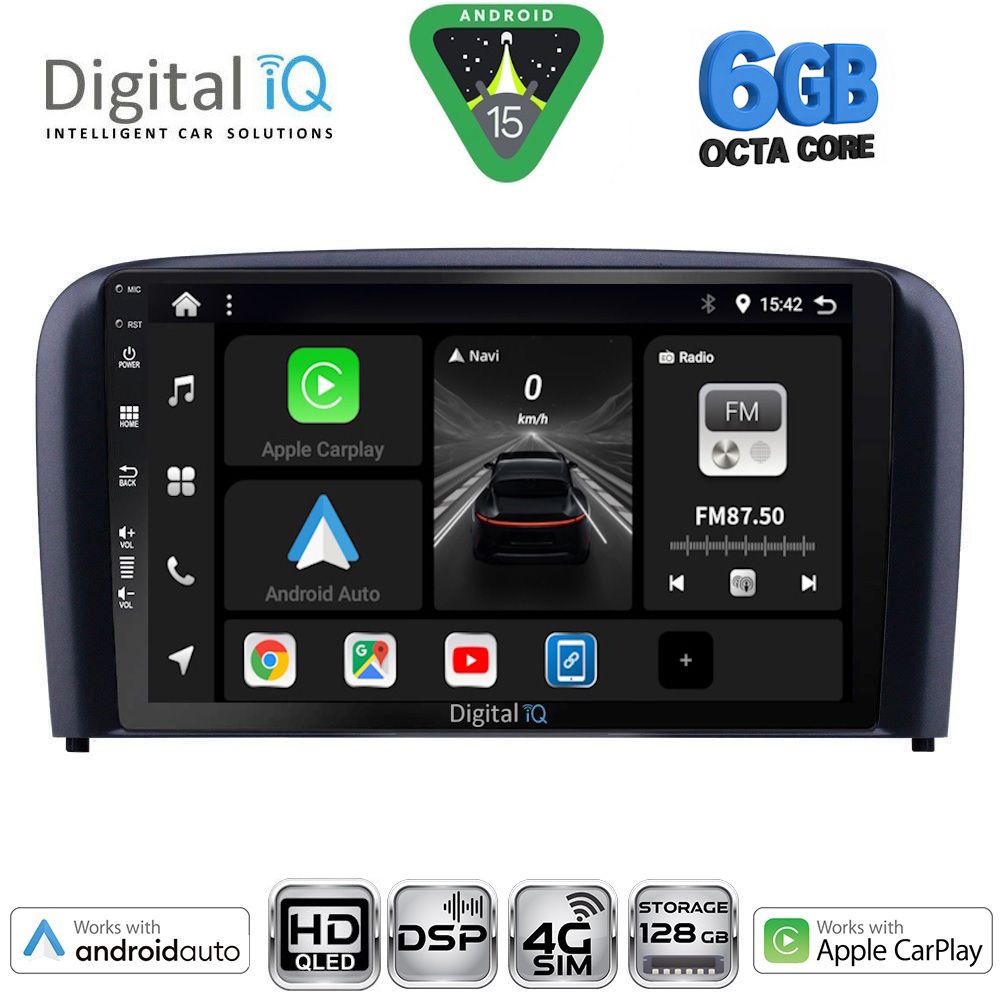 Βλησαρούλης Car Center - DIGITAL IQ BXF 17786_CPAA (9inc) MULTIMEDIA TABLET for VOLVO S80 mod. 1998-2006