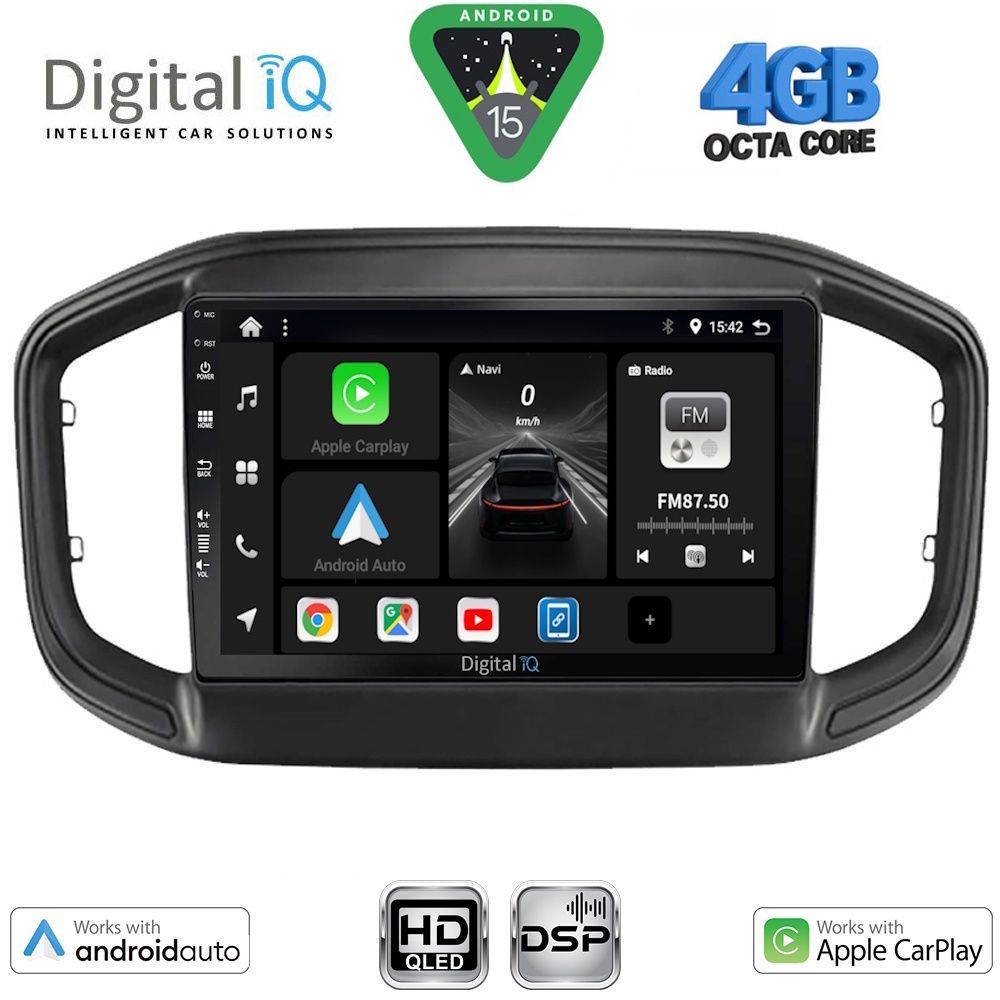 Βλησαρούλης Car Center - DIGITAL IQ BXF 16147_CPAA (9inc) MULTIMEDIA TABLET for FIAT STRADA mod. 2020-2026