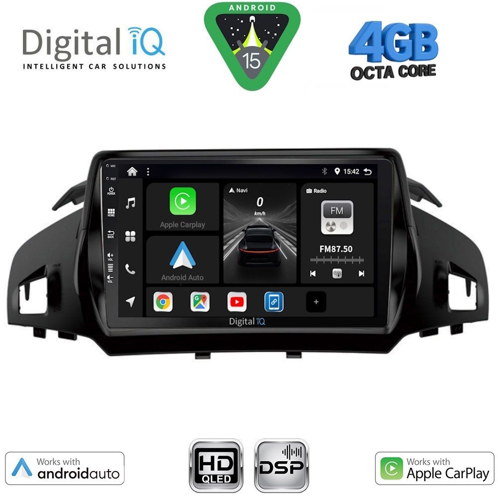 Βλησαρούλης Car Center - DIGITAL IQ BXF 16160_CPAA (9inc) MULTIMEDIA TABLET for FORD KUGA mod. 2013-2019 – CMAX mod. 2011-2019