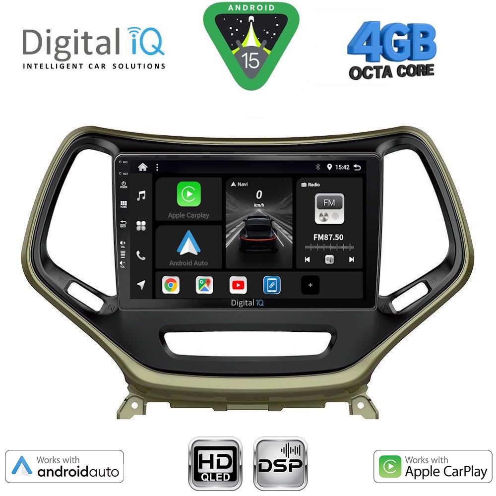 Βλησαρούλης Car Center - DIGITAL IQ BXF 16273_CPAA (10inc) MULTIMEDIA TABLET for JEEP CHEROKEE mod. 2014-2024