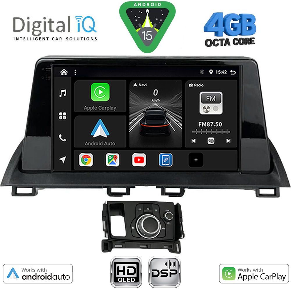 Βλησαρούλης Car Center - DIGITAL IQ BXF 16386_CPAA (9inc) MULTIMEDIA TABLET for MAZDA CX4 mod. 2016-2025