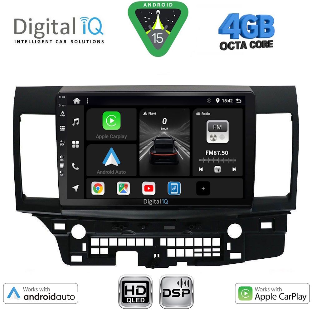 Βλησαρούλης Car Center - DIGITAL IQ BXF 16434_CPAA (10inc) MULTIMEDIA TABLET for MITSUBISHI LANCER mod. 2008-2017