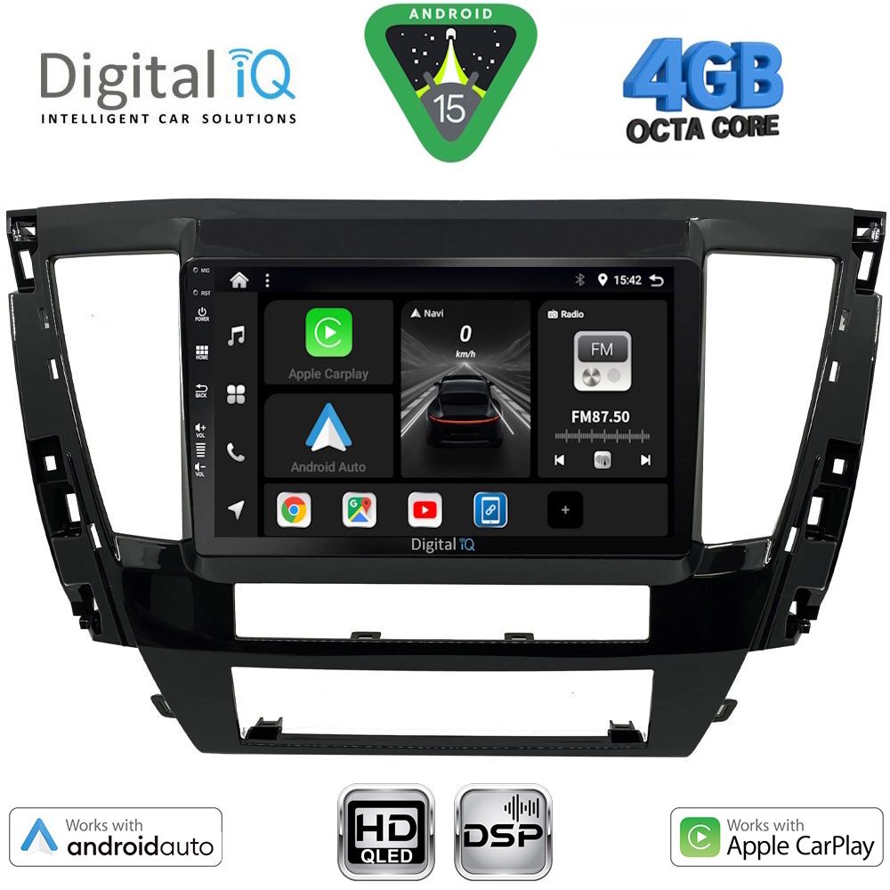 Βλησαρούλης Car Center - DIGITAL IQ BXF 16447S_CPAA (9inc) MULTIMEDIA TABLET for MITSUBISHI PAJERO SPORT mod. 2020-2026