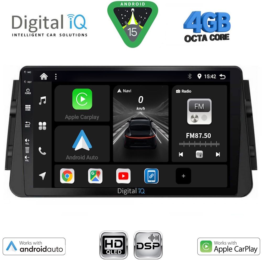 Βλησαρούλης Car Center - DIGITAL IQ BXF 16460_CPAA (9inc) MULTIMEDIA TABLET for NISSAN MICRA mod. 2017-2025