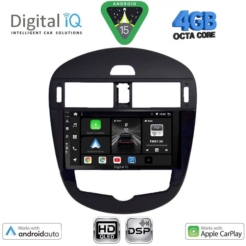 Βλησαρούλης Car Center - DIGITAL IQ BXF 16470CL_CPAA (9inc) MULTIMEDIA TABLET for NISSAN PULSAR mod. 2014-2020 with CLIMA