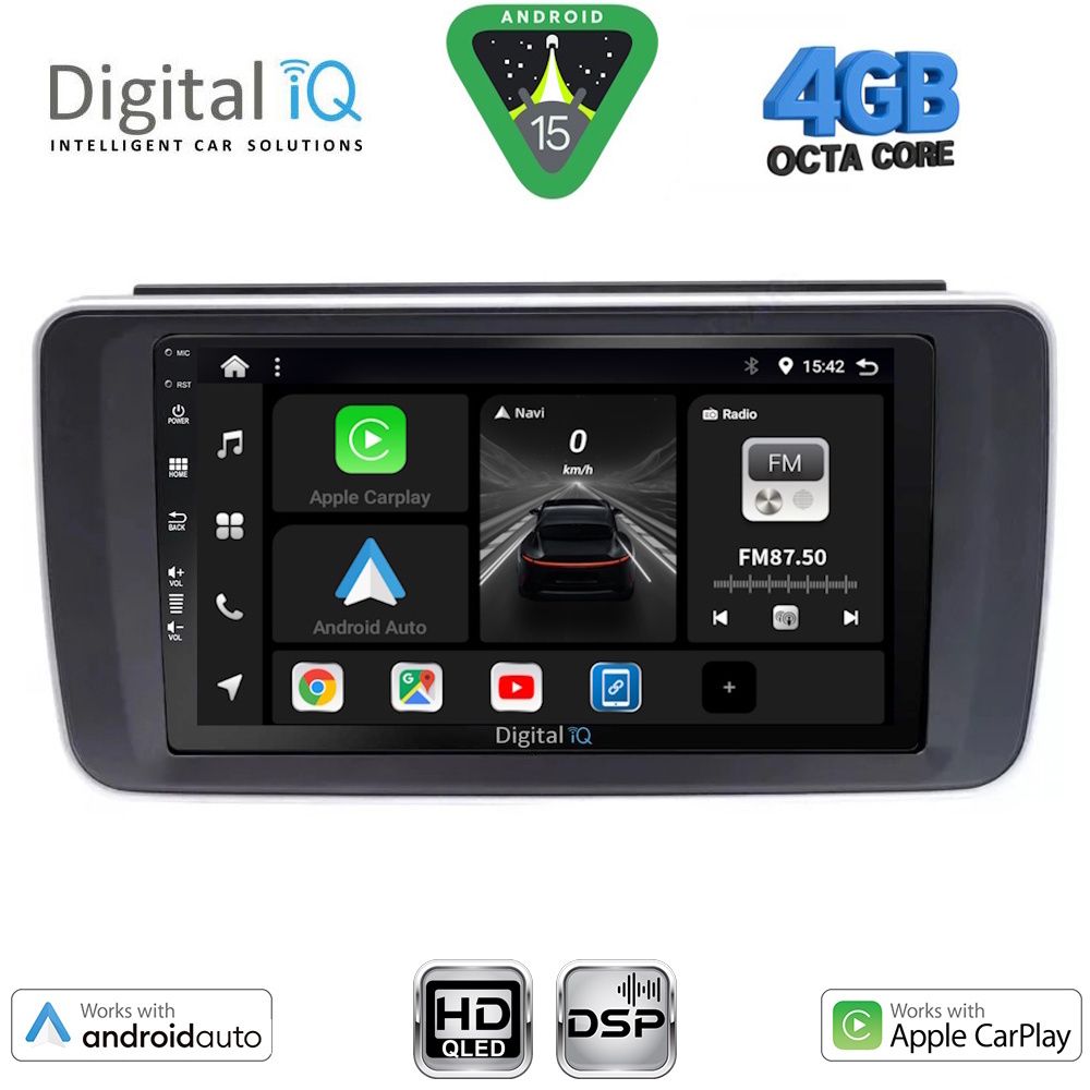 Βλησαρούλης Car Center - DIGITAL IQ BXF 16473_CPAA (9inc) MULTIMEDIA TABLET for NISSAN LEAF mod. 2018-2026
