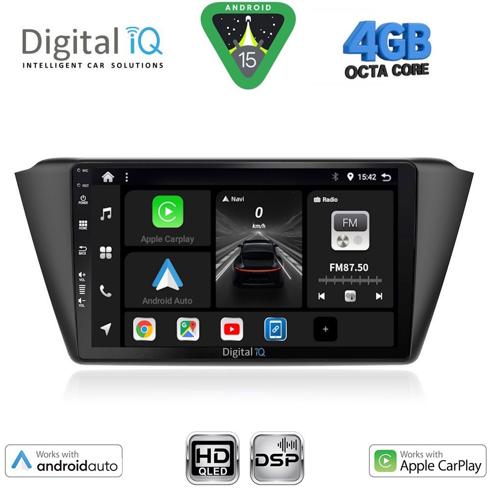 Βλησαρούλης Car Center - DIGITAL IQ BXF 16582_CPAA (9inc) MULTIMEDIA TABLET for SKODA FABIA mod. 2015-2022